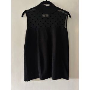Cute polka dot sleeveless top